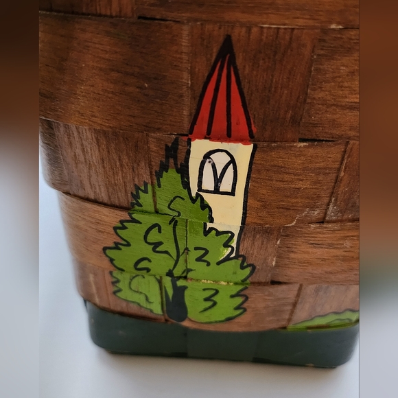 Vintage Gary Gail Dallas Wooden Purse 9 X 9.5 X 5.5 - Picture 12 of 16